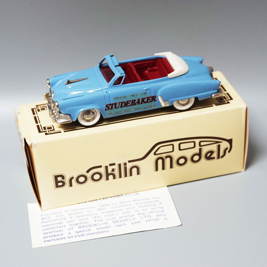 Brooklin Models BRK 17X 1952 Studebaker Commander Indianapolis Pace Car