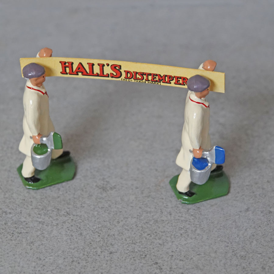 Dinky 13 Hall's Distemper Advertisement With Two Figures