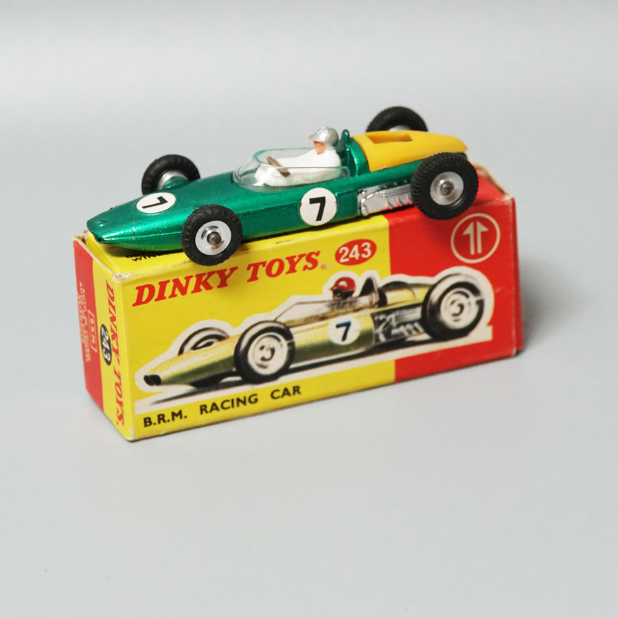 Dinky 243 BRM Racing Car Metallic Green Picture Box