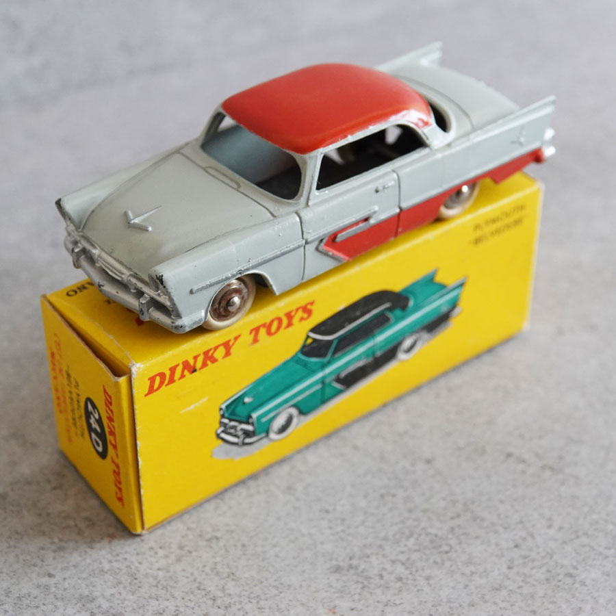 Dinky 24D Plymouth Belvedere Grey Picture Box