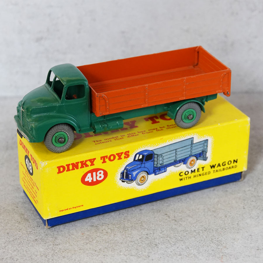 Dinky 418 Comet Wagon with Hinged Tailboard Orange and Green