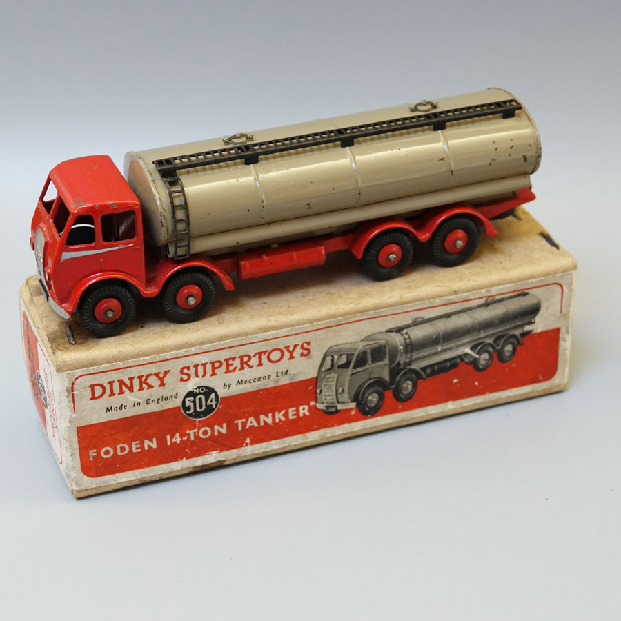 Dinky 504 Foden 14 Ton Tanker Red & Fawn
