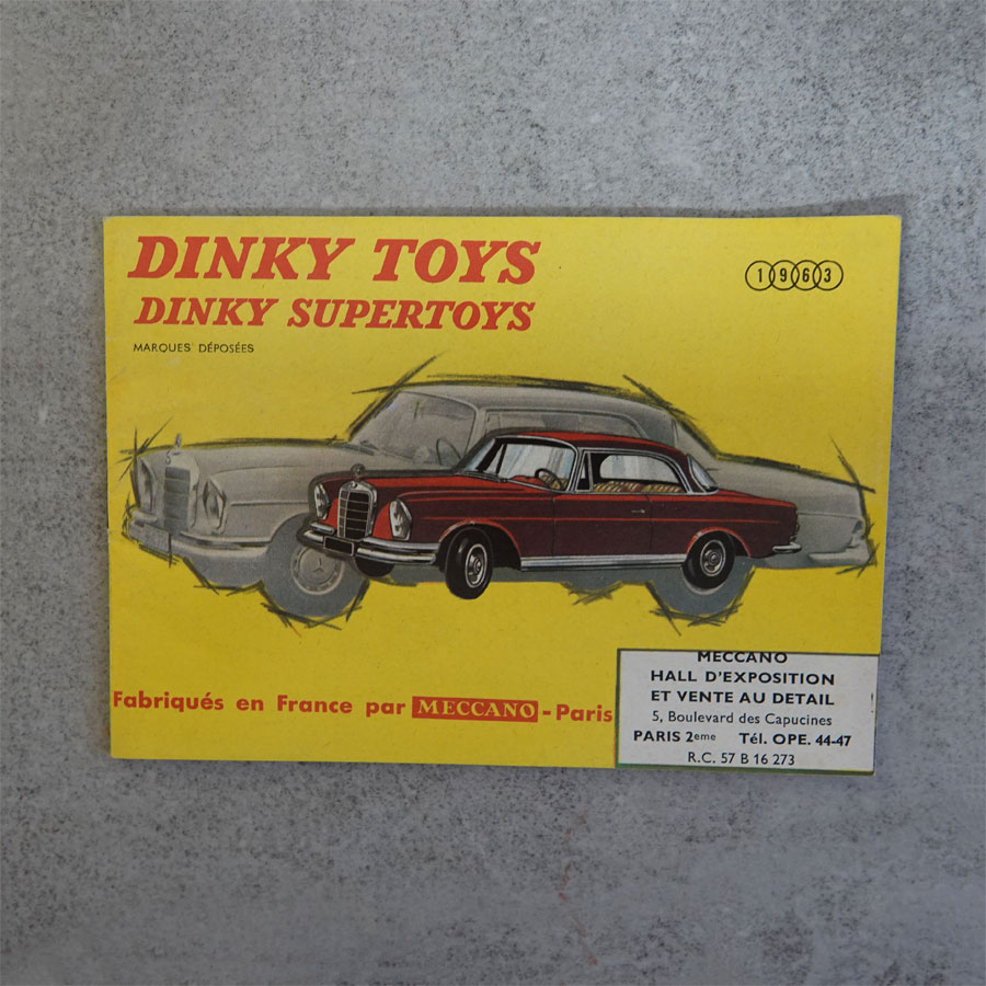 Dinky Toys French Catalogue 1963 1st Issue 