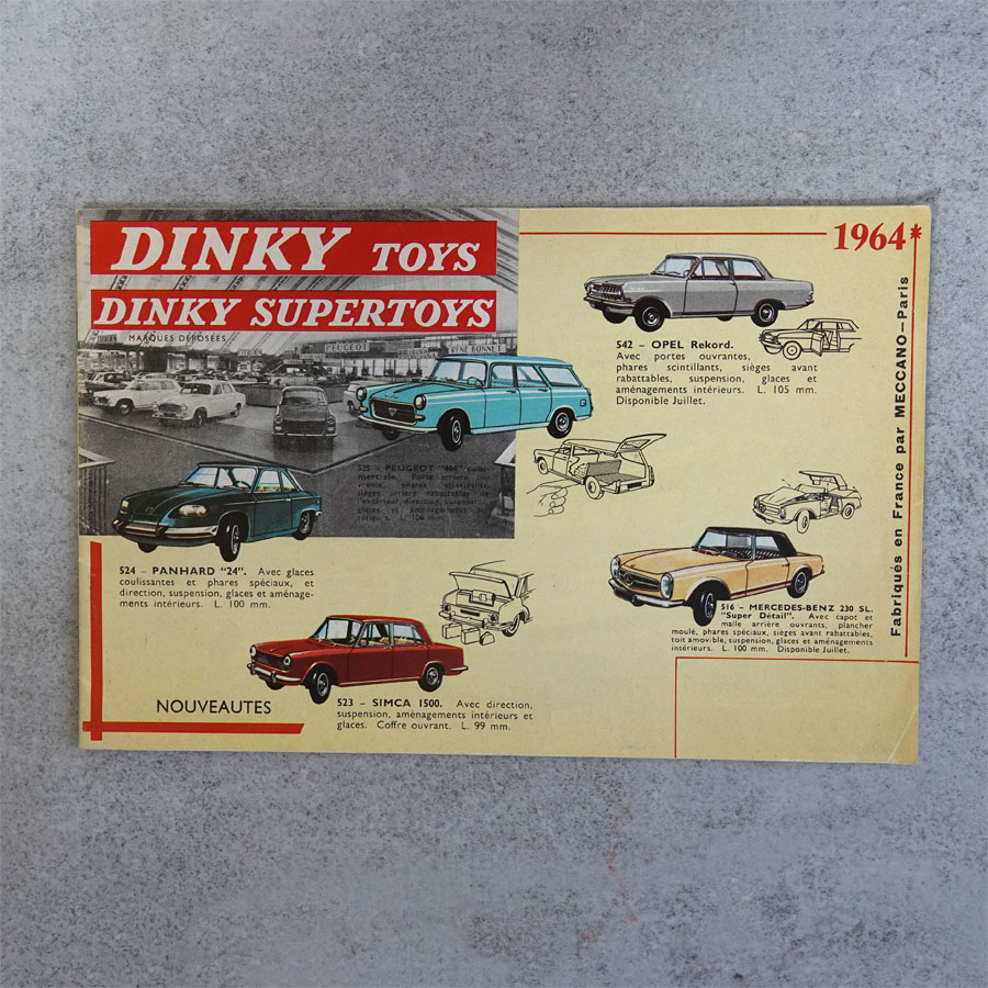 Dinky Toys French Catalogue 1964 