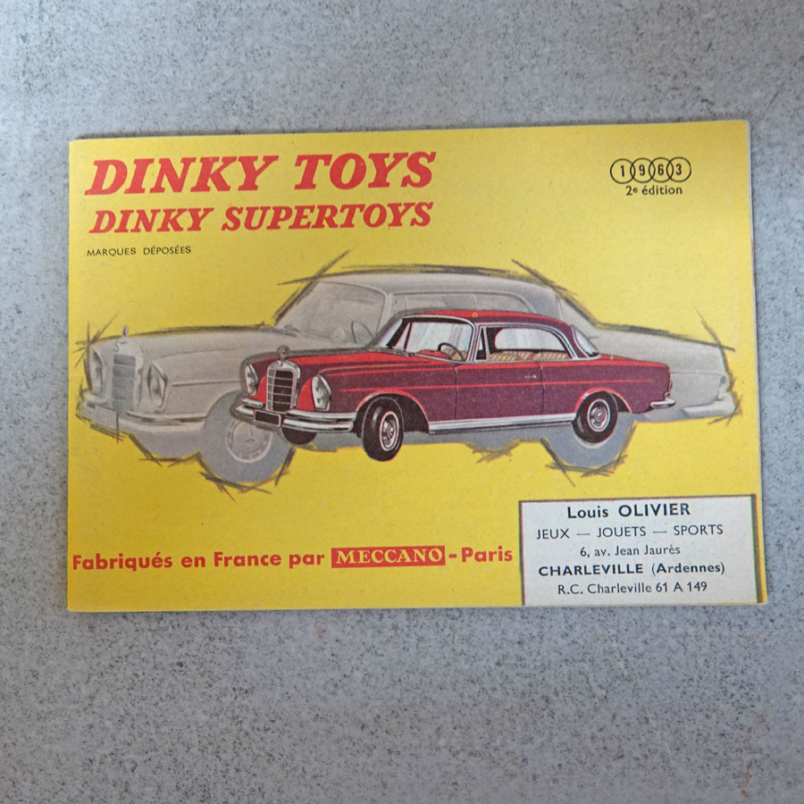 French Dinky 1963 Catalogue 2nd Edition Ardennes Dealer Stamp