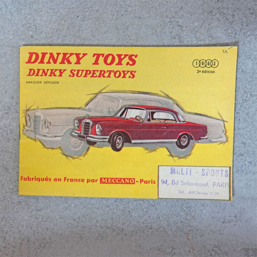 French Dinky 1963 Catalogue 2nd Edition Paris Dealer Stamp
